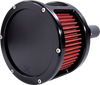 Air Cleaner - BA Race Series - Black - Solid Cover - Red - M8 - Lutzka's Garage