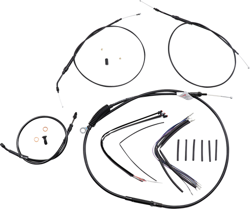 Handlebar Cable and Brake Line Kit - Extended - Sportsters - 14
