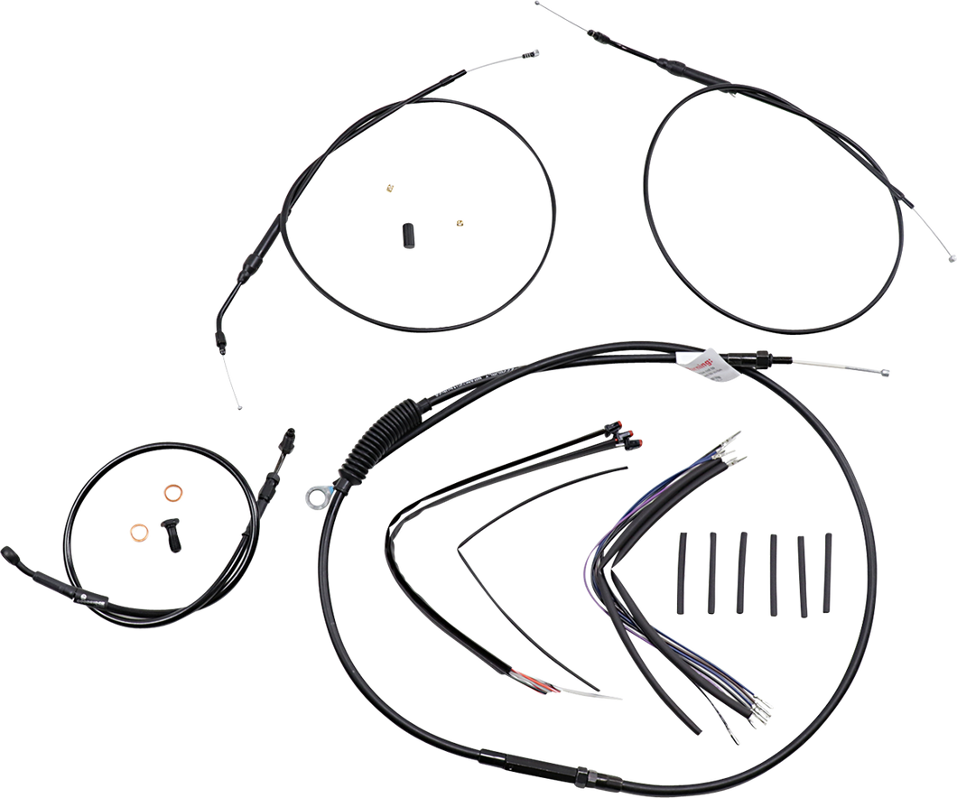 Handlebar Cable and Brake Line Kit - Extended - Sportsters - 14