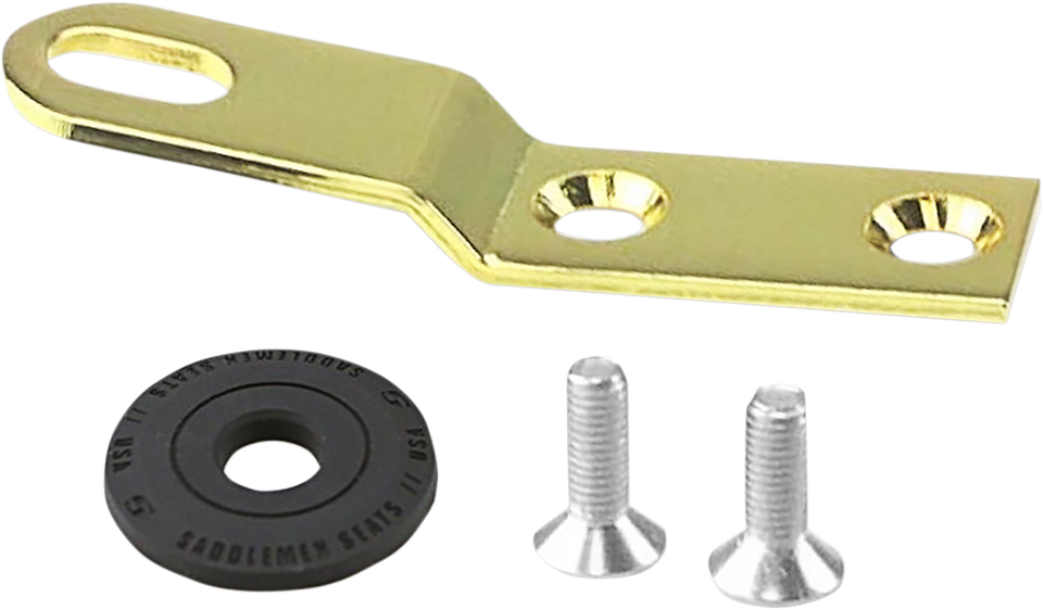 Seat Bracket - Gold - 1/4"-28 - Lutzka's Garage