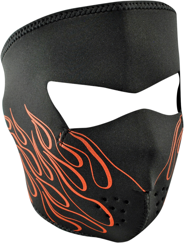 Full-Face Mask - Orange Flame - Lutzka's Garage