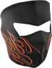 Full-Face Mask - Orange Flame - Lutzka's Garage