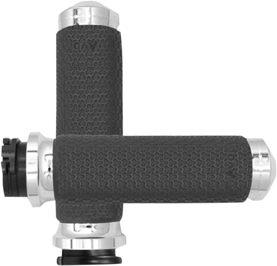 Grips - Memory Foam - Medium - Chrome - Lutzka's Garage