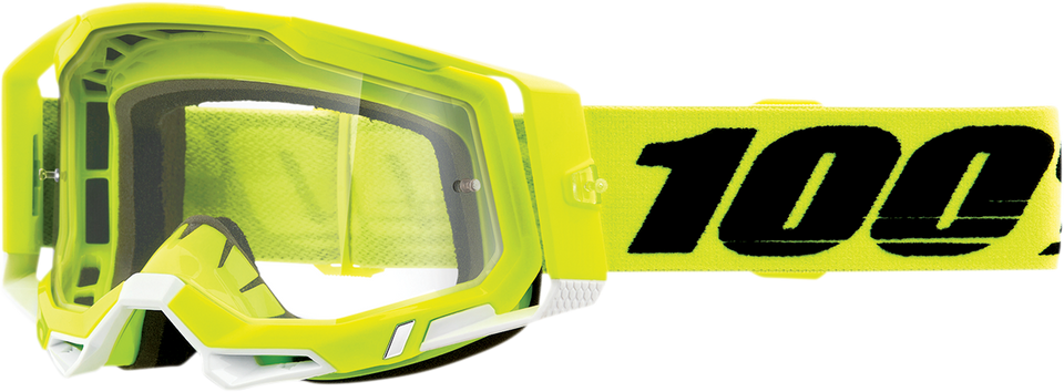 Racecraft 2 Goggles - Fluo Yellow - Clear - Lutzka's Garage