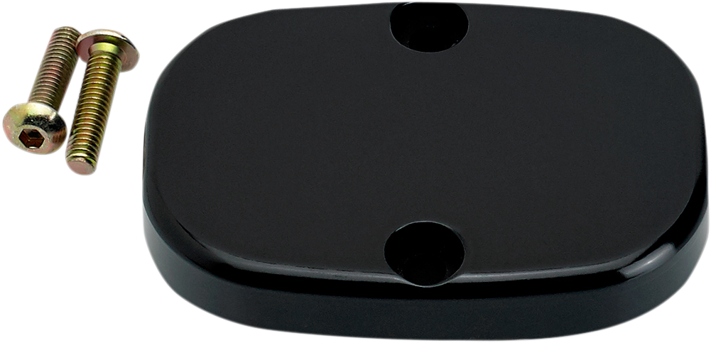 Master Cylinder Cover - Smooth -  Black - FL - Lutzka's Garage