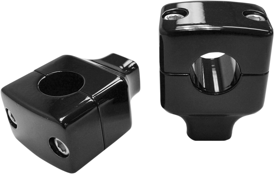 Risers - Square - 1-1/2" - Black - Lutzka's Garage