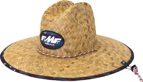 Old Glory Straw Hat - Natural - One Size - Lutzka's Garage
