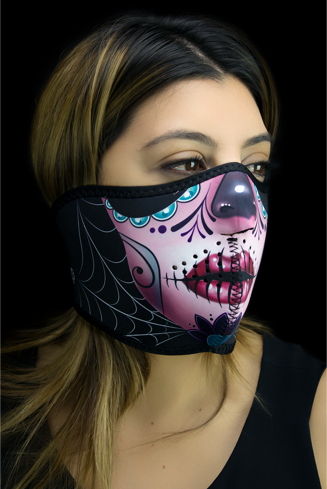 Half Mask - Sugar Skull
