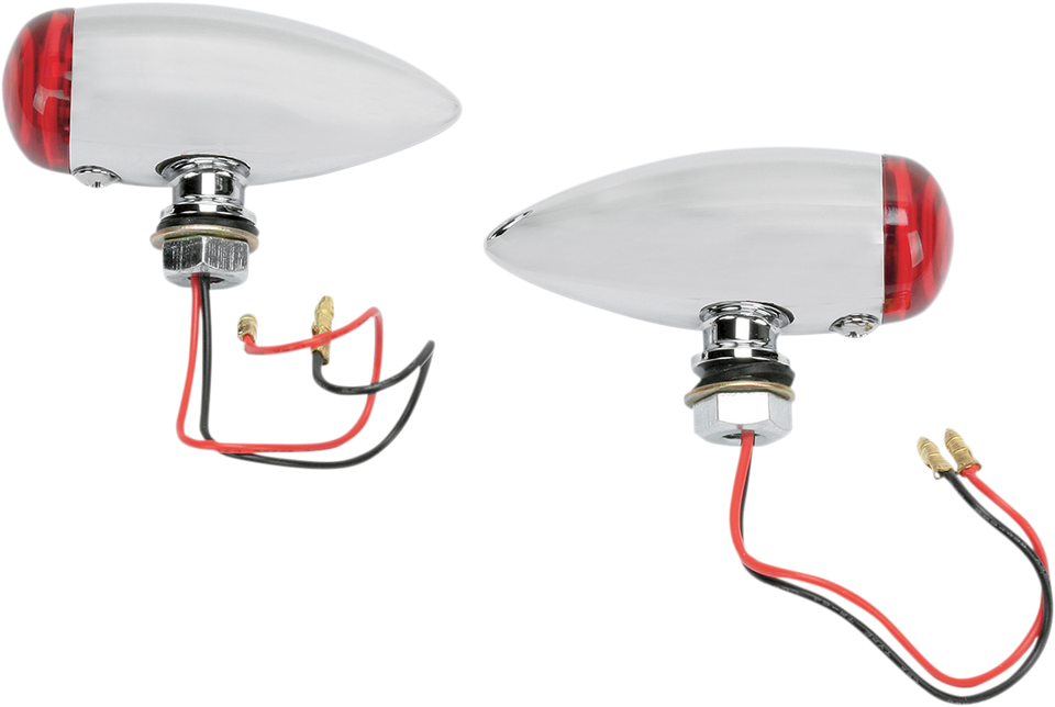 Bullet LED Marker Lights - Smooth - Red - Lutzka's Garage