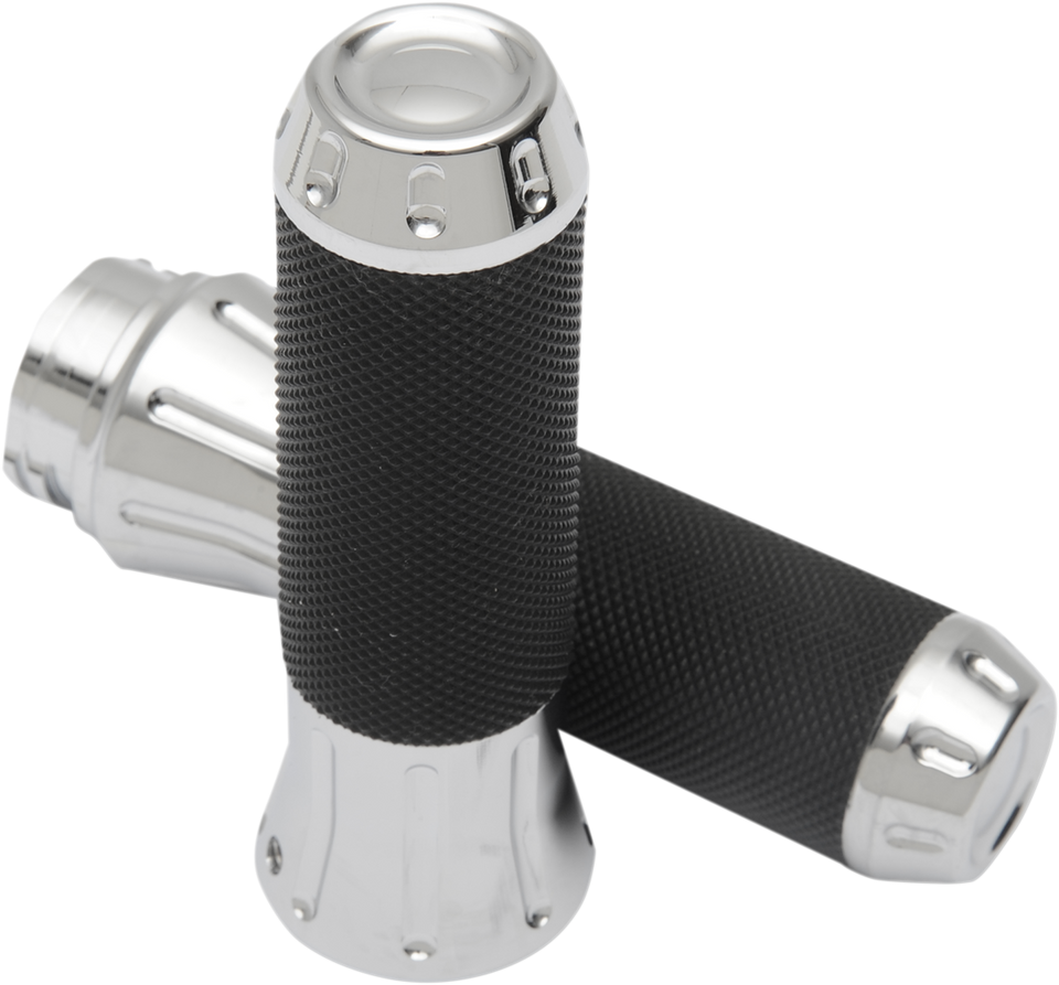 Grips - Custom - Chrome - Lutzka's Garage