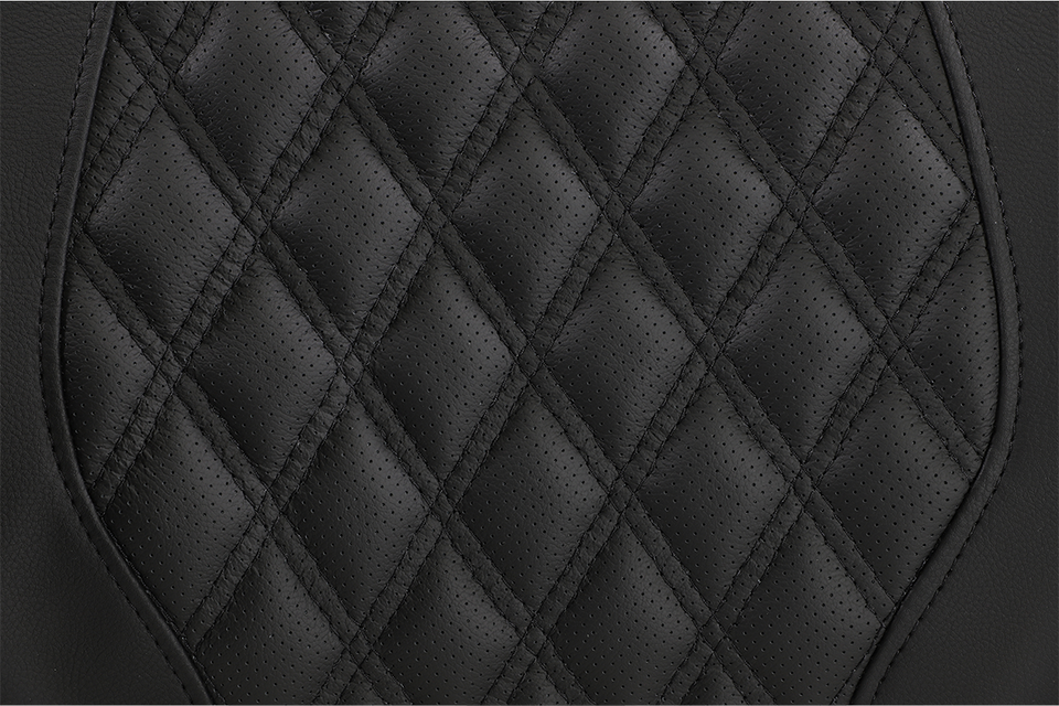 Tour-Pak® Backrest Pad - Road Sofa Lattice Stitched Seat - Black - Lutzka's Garage