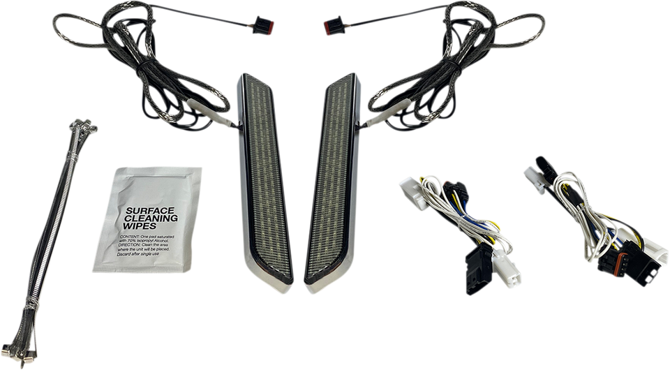 LED Fork Light - Smoke - Chrome - Lutzka's Garage