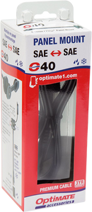 Weatherproof SAE Thin Panel Mount Socket O-40 - Long