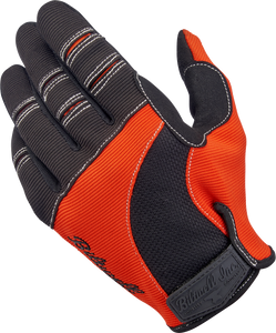 Moto Gloves - Orange/Black - Small - Lutzka's Garage