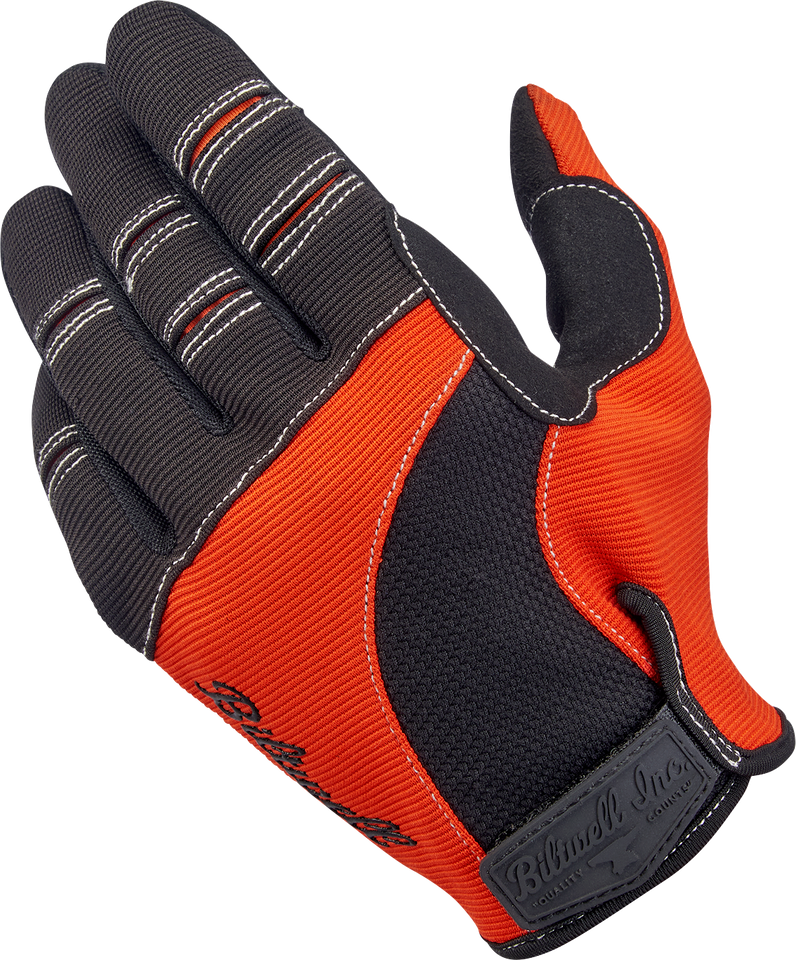 Moto Gloves - Orange/Black - Small - Lutzka's Garage