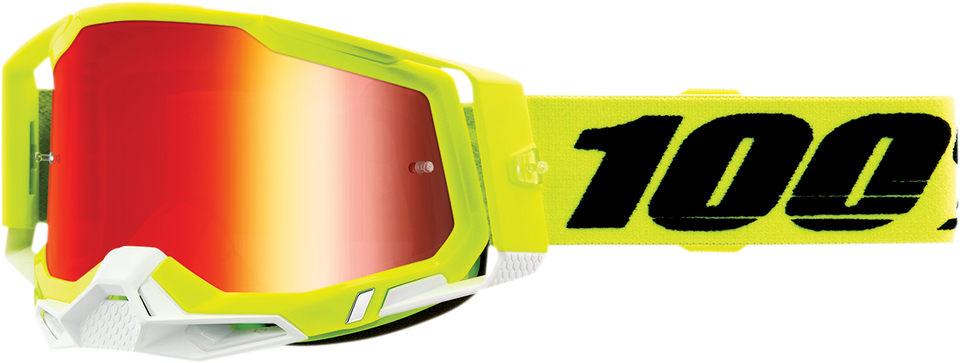 Racecraft 2 Goggles - Fluo Yellow - Red Mirror - Lutzka's Garage