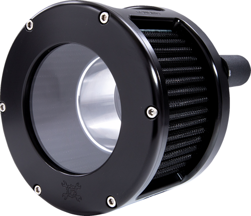 Air Cleaner - BA Race Series - Black - Clear Cover - Black - M8 - Lutzka's Garage