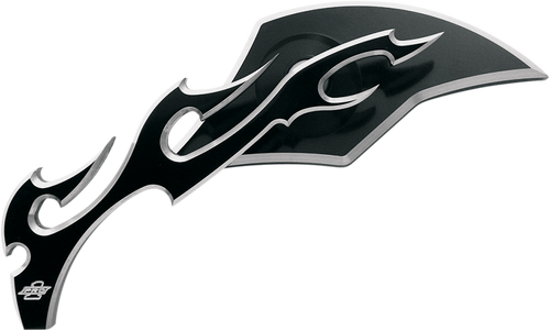 Mirror - Flame - Black - Left - Lutzka's Garage