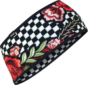 SportFlex® Headband - Checkered Floral - Lutzka's Garage