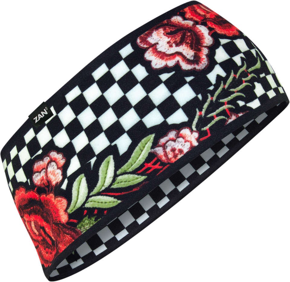 SportFlex® Headband - Checkered Floral - Lutzka's Garage