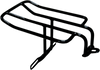 Luggage Rack - Black - FXD - 06-17 - Lutzka's Garage