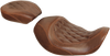 Wide Tripper Rear Seat - Diamond - Brown - Dyna - Lutzka's Garage
