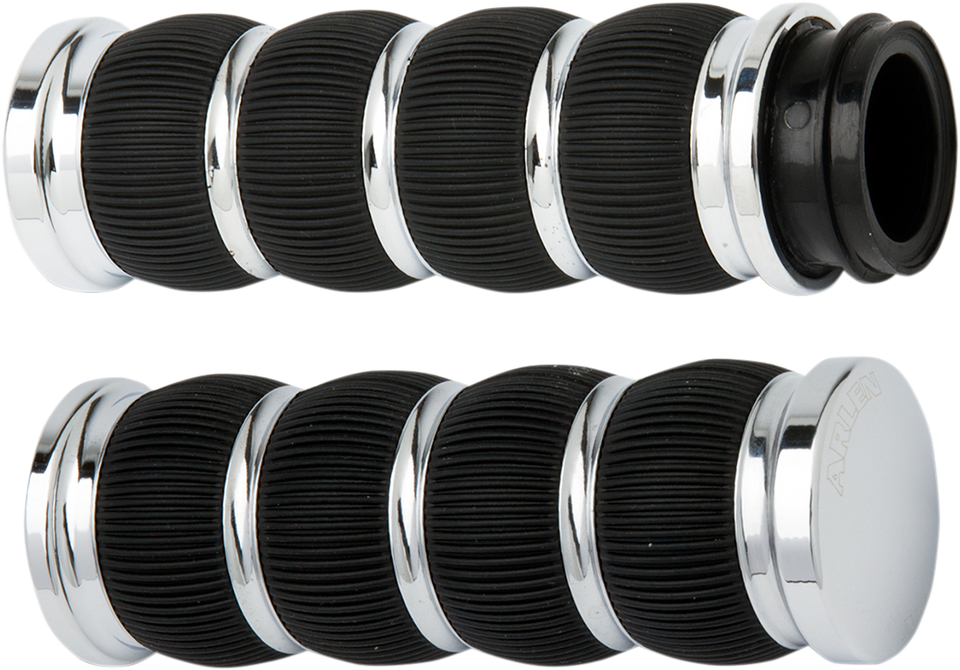 Grips - Ring Leader - Cable - Chrome - Lutzka's Garage