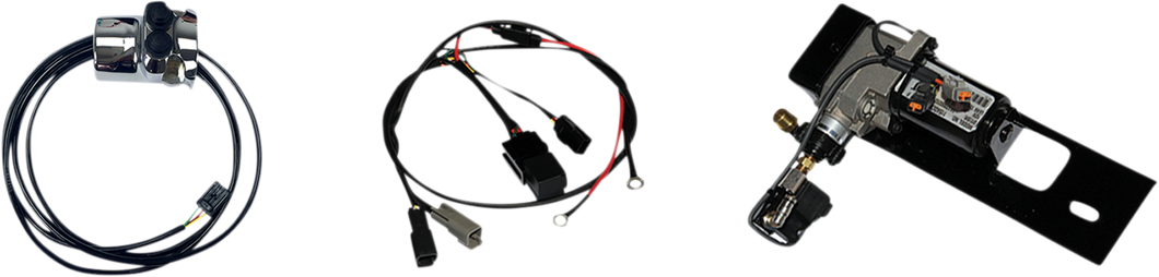 AIR-A FL Adjustable AIR Suspension - Chrome Handlebar Control -  15+ FLTRX/U