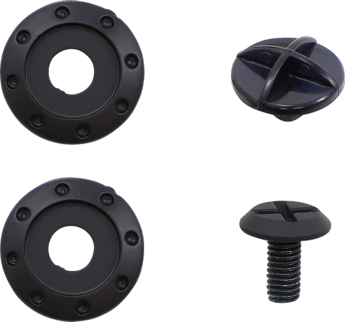 Rise Visor Kit - Flame - Black - Lutzka's Garage