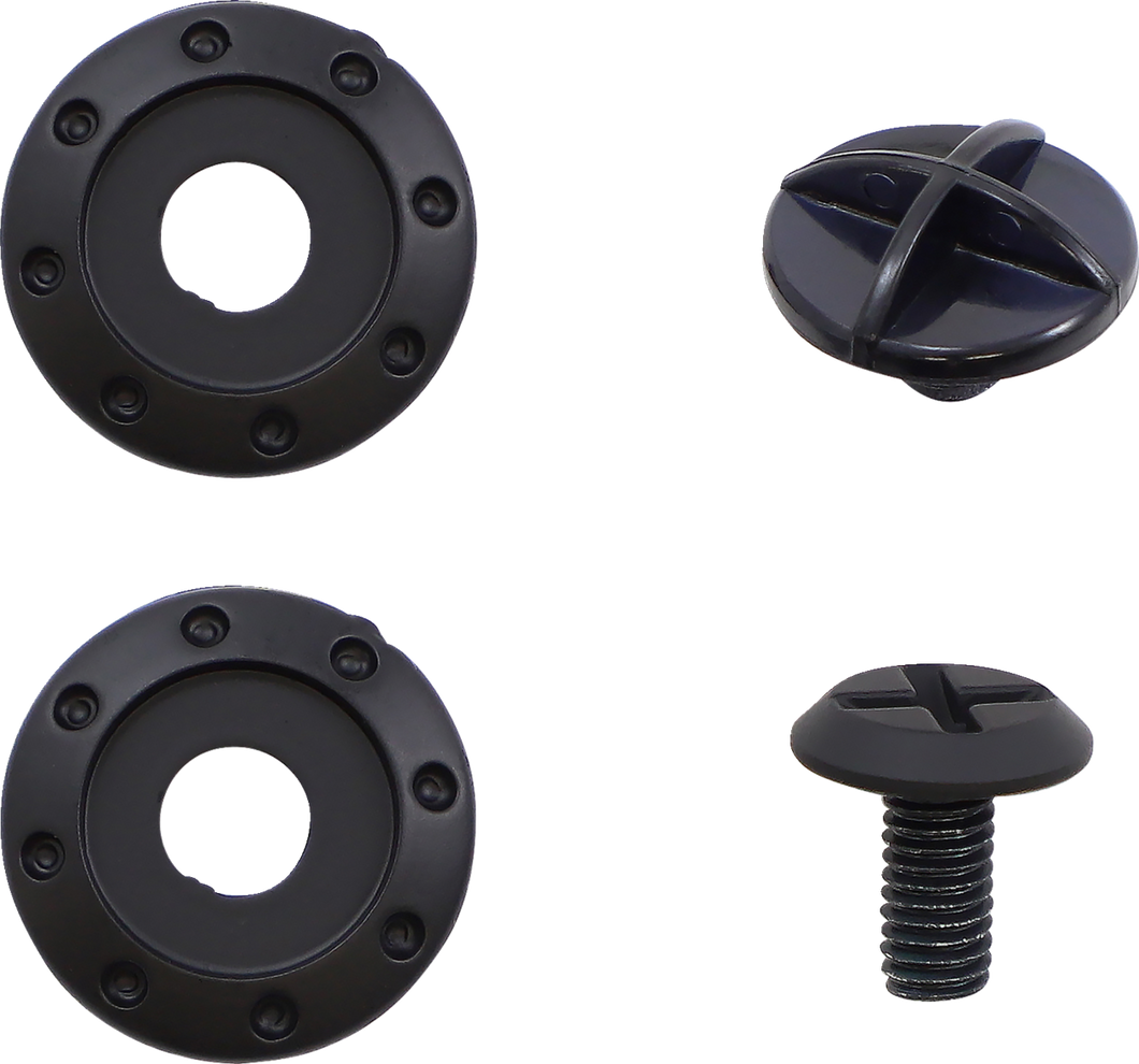 Rise Visor Kit - Flame - Black - Lutzka's Garage