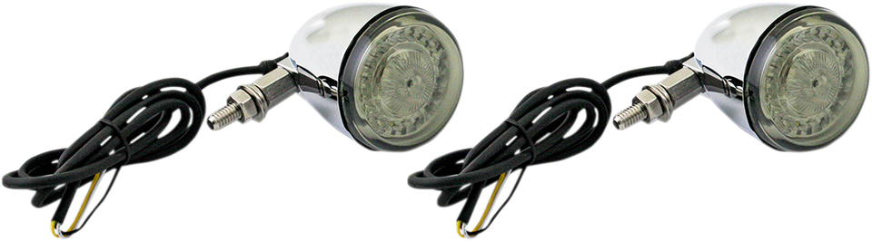 Front Turn Signal - Universal - Chrome - Lutzka's Garage