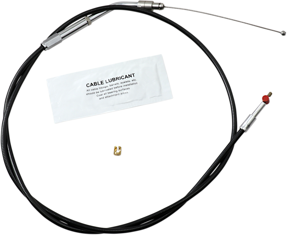 Throttle Cable - +6" - Black - Lutzka's Garage