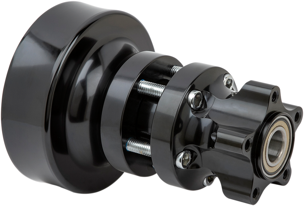 Hub - Single Disc - Rear - Black - 09+ FLT - Lutzka's Garage