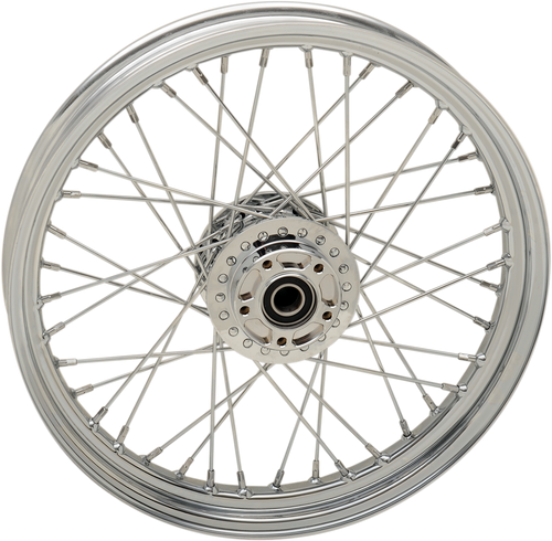 Wheel - Laced - 40 Spoke - Front - Chrome - 19x2.5 - 09-17 FXD - Lutzka's Garage