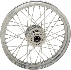 Wheel - Laced - 40 Spoke - Front - Chrome - 19x2.5 - 09-17 FXD - Lutzka's Garage