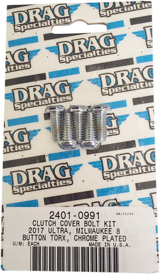 Bolt Kit M8 Clutch Torx Chrome