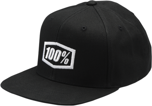 Youth Icon Snapback Hat - Black/White - Lutzka's Garage