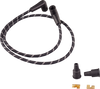 Plug Wires - Braided - Black/White - Lutzka's Garage