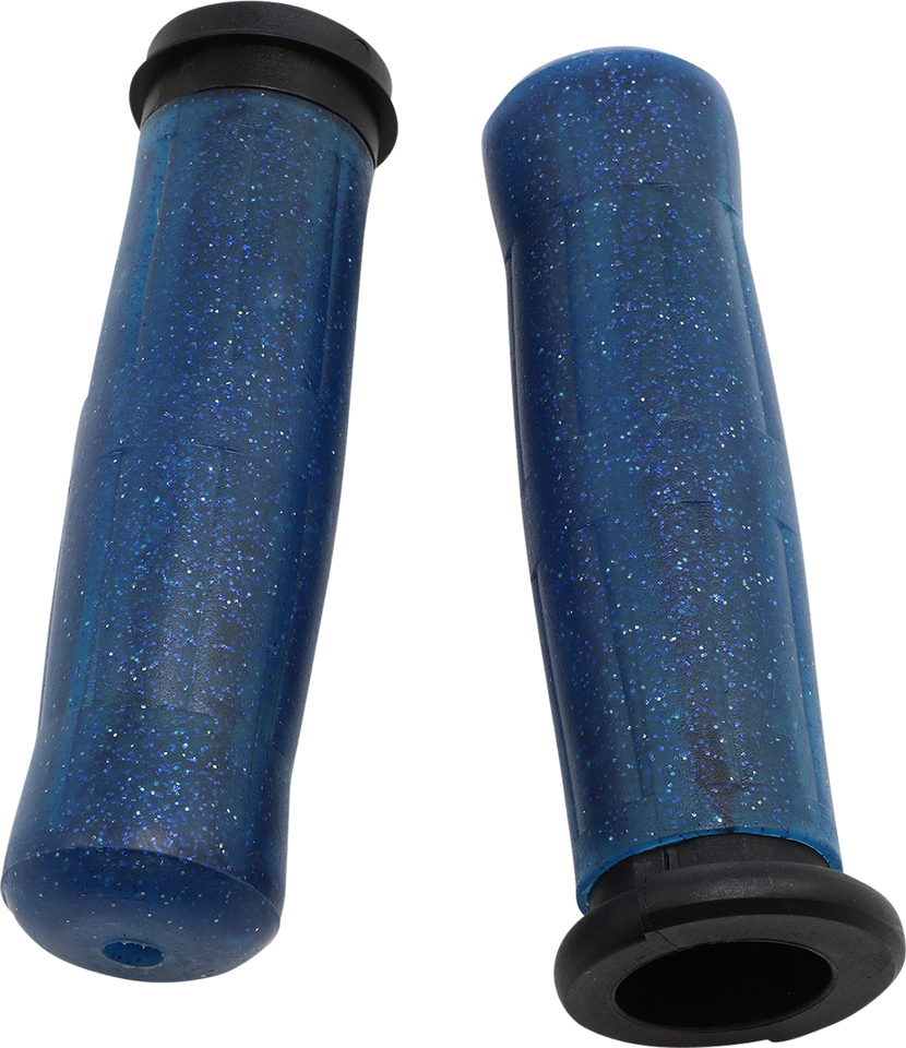 Grips - Old School - Throttle-By-Wire - Blue - Lutzka's Garage