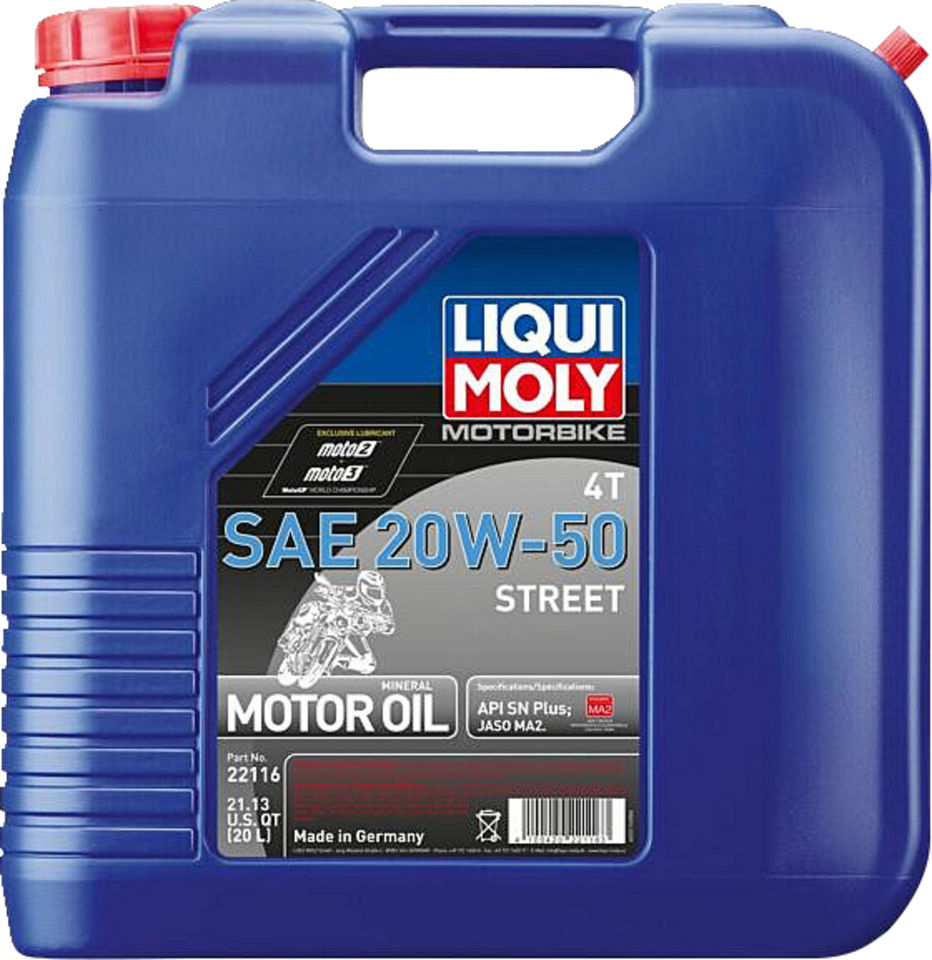 Street 4T Oil - 20W-50 - 20L - Lutzka's Garage