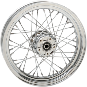 Wheel - Laced - 40 Spoke - Front - Chrome - 16x3 - 00-06 FLST - Lutzka's Garage