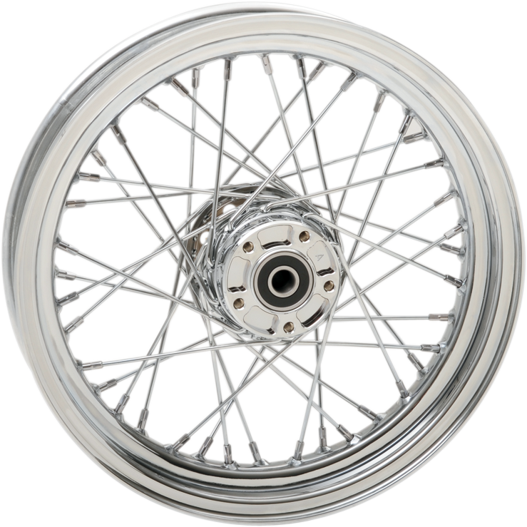 Wheel - Laced - 40 Spoke - Front - Chrome - 16x3 - 00-06 FLST - Lutzka's Garage