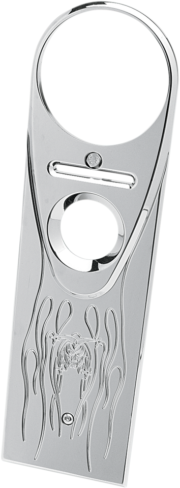 Full Length-Style King Dash Cover - Flamed Joker - Chrome - Lutzka's Garage