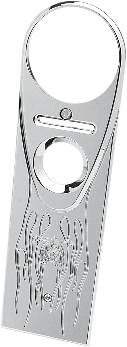 Full Length-Style King Dash Cover - Flamed Joker - Chrome - Lutzka's Garage