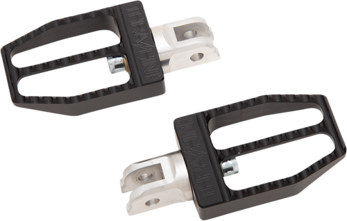 Front Militant Footpegs - Black - Softail - Lutzka's Garage