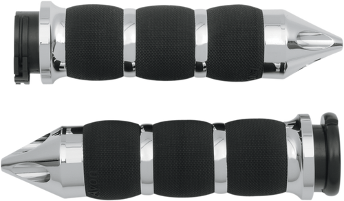 Grips - Spike Air - Cushioned - Chrome - Lutzka's Garage