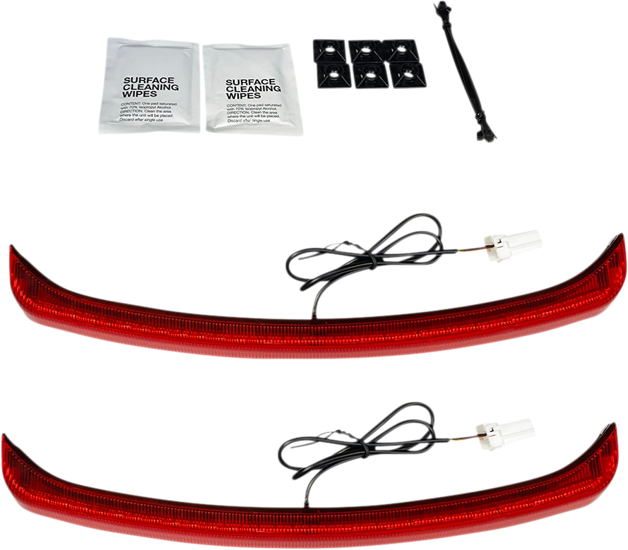 LED Fender LIght - Red Lens - Tri Glide - Lutzka's Garage