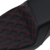 Step Up Seat -Lattice Stitched - Red Stitched - XL - Lutzka's Garage