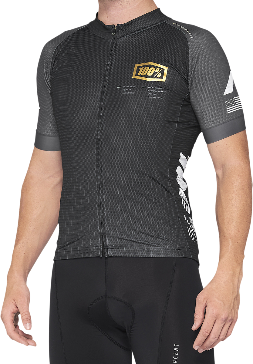 Exceeda Jersey - Short-Sleeve - Black/Charcoal - Small - Lutzka's Garage