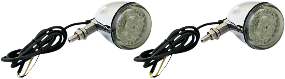 ProBEAM® Universal Turn Signals - Chrome/Clear - Lutzka's Garage